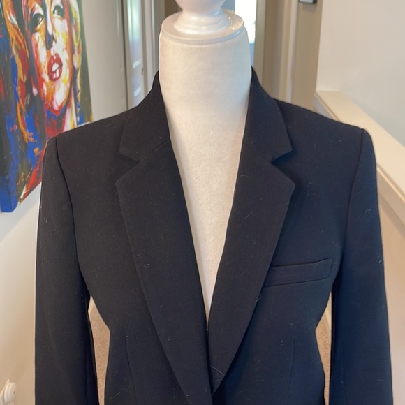 J crew classic wool blend black blazer two button front - Picture 9 of 12